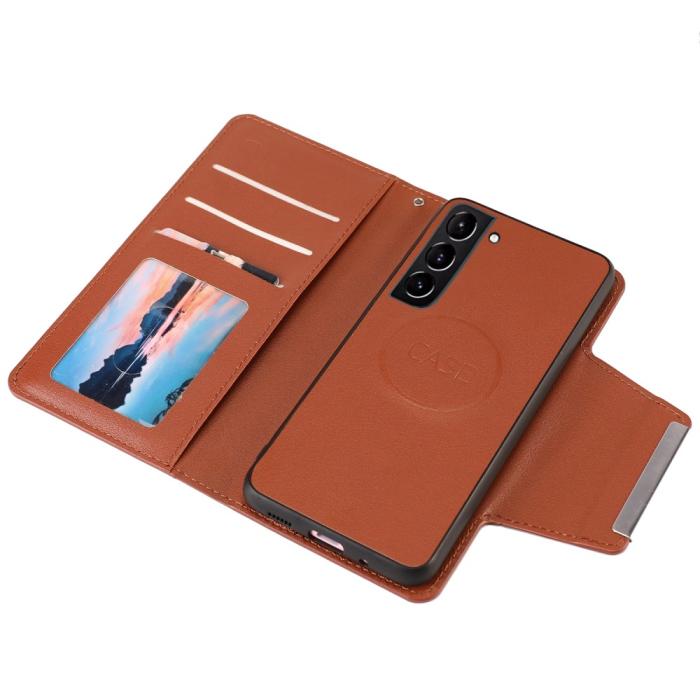 Bild 3,  Samsung Galaxy S23 Plus 2in1 Magnet Fodral Brun