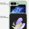  Galaxy Z Flip 6 / 7 FE Skal Skin Touch Ringhållare Ljus Blå