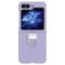  Galaxy Z Flip 6 / 7 FE Skal Skin Touch Ringhållare Lila