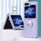 Galaxy Z Flip 6 / 7 FE Skal Skin Touch Ringhållare Lila