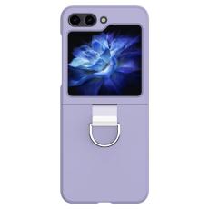  Galaxy Z Flip 6 / 7 FE Skal Skin Touch Ringh&aring;llare Lila