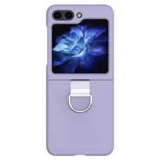  Galaxy Z Flip 6 / 7 FE Skal Skin Touch Ringh&aring;llare Lila