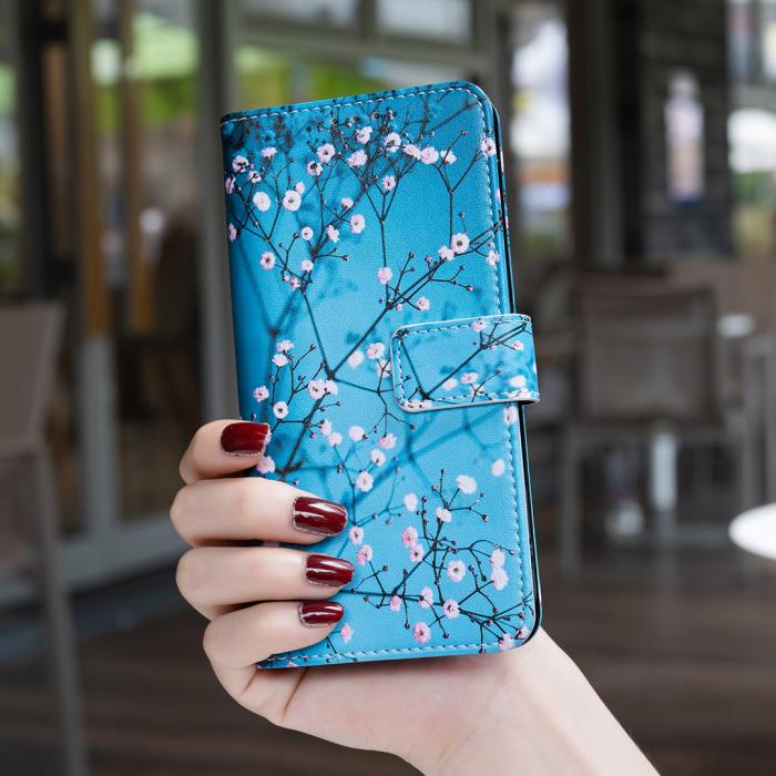 Bild 6,  Google Pixel 11 Pro XL Fodral Läder Med Tryck Blommor