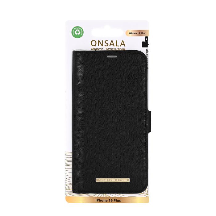 Bild 4, Onsala Onsala iPhone 16 Plus Fodral MagSafe 2 Kortfack Svart
