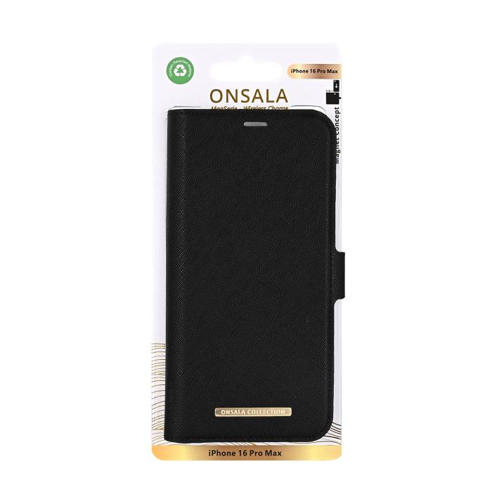 Bild 4, Onsala Onsala iPhone 16 Pro Max Fodral MagSafe 2 Kortfack Svart