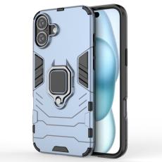  iPhone 16 Plus Skal Hybrid Armor Ring Bl&aring;