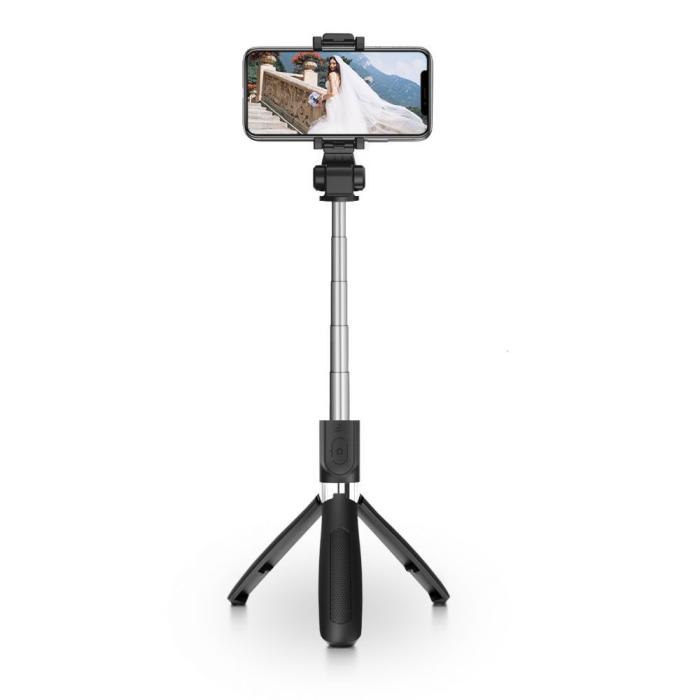 Bild 2, Tech-Protect Tech-Protect Selfie Stick Tripod Trådlös Svart
