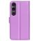  Sony Xperia 1 VI Fodral Litchi Läder Lila