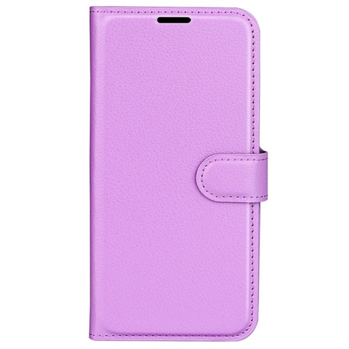 Bild 5,  Sony Xperia 1 VI Fodral Litchi Läder Lila