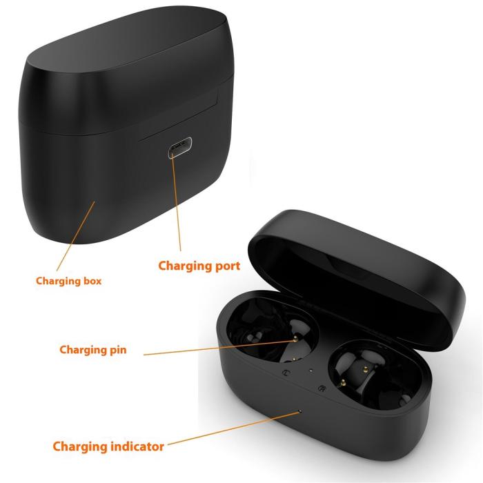 Bild 2,  Jabra Elite 4 Active Laddningsfodral Svart