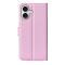  iPhone 17 Fodral Litchi Läder Ljus Rosa