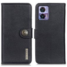 KHAZNEH KHAZNEH Motorola Edge 30 Neo 5G Fodral L&auml;der Svart