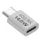  140W USB 3.1 USB-C Hane till USB-C Hona Adapter 8K 40Gbps Vit
