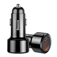 BASEUS BASEUS 45W 6A Billaddare med Type-C PD 4.0/QC 3.0 - Svart