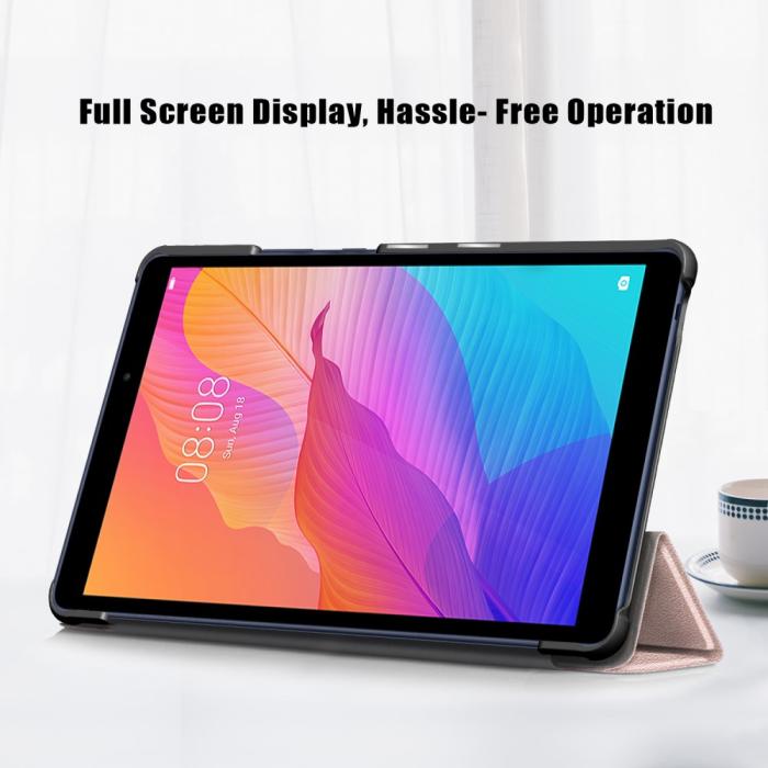Bild 4,  Huawei MatePad T8 - Tri-Fold Fodral - Roséguld