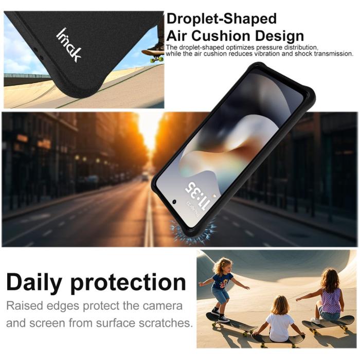Bild 4, IMAK IMAK Motorola Moto G56 5G Skal Airbag Shockproof Svart