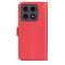  Xiaomi 15T Pro Fodral Litchi Läder Röd