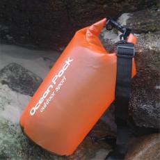  20L Genomskinlig Dry Bag Vattent&auml;t Sj&ouml;s&auml;ck / Packp&aring;se Orange