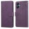  Samsung Galaxy A07 Fodral Med Tryck Blommor Mörk Lila