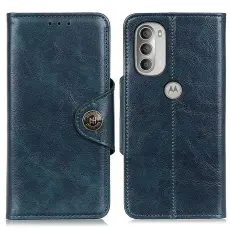 KHAZNEH KHAZNEH Motorola Moto G51 Fodral Retro Bl&aring;