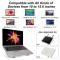  Vikbart Laptop Stativ, Justerbar Höjd Svart