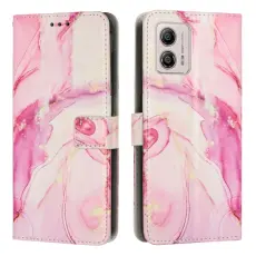 Motorola Moto G73 5G Fodral Marmor Ros&eacute;guld
