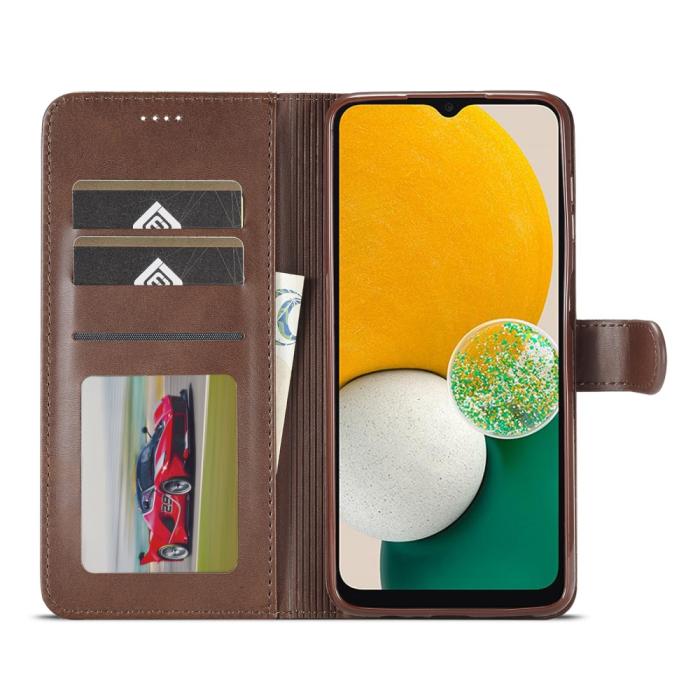 Bild 4, LC.IMEEKE LC.IMEEKE Samsung Galaxy A04s / A13 5G Fodral Läder Brun