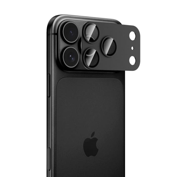 Bild 2, Tech-Protect Tech-Protect iPhone 18 Pro Max Linsskydd CamFull Fit+ Svart