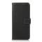  iPhone 14 Pro Max Fodral Litchi Textur Svart