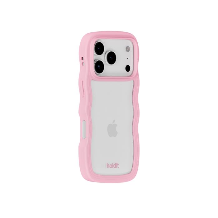 Bild 3, holdit holdit iPhone 17 Pro Max Mobilskal Wavy Pink/Transparent