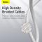 BASEUS BASEUS 2m 20W PD Type-C - Lightning Flätad Nylon Kabel - Vit