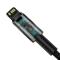 BASEUS Baseus Tungsten 1m 20W PD USB-C - Lightning Flätad Nylon Kabel - Svart