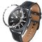  Bezel Skyddande Ring Galaxy Watch3 45mm - Silver/Svart