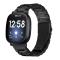  Lyxigt Metallarmband Fitbit Versa 3/Fitbit Sense - Svart