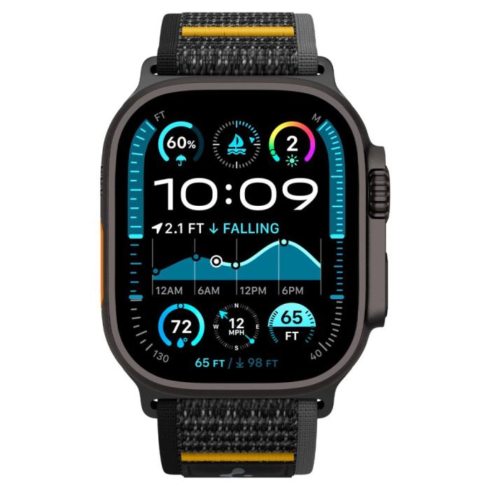 Bild 2, Spigen Spigen Apple Watch 42/44/45/46/49 mm Armband Athlex Air Svart
