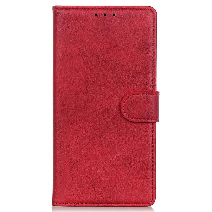 Bild 2,  Samsung Galaxy A03 Fodral Solid Läder Röd