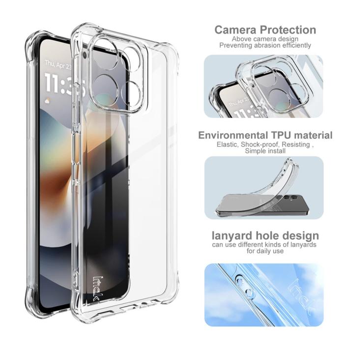 Bild 2, IMAK IMAK Motorola Moto G56 5G Skal Airbag Shockproof Transparent