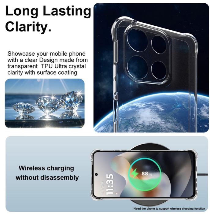 Bild 3, IMAK IMAK Motorola Moto G56 5G Skal Airbag Shockproof Transparent