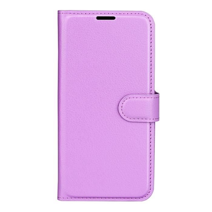 Bild 2,  Xiaomi 15T Pro Fodral Litchi Läder Lila