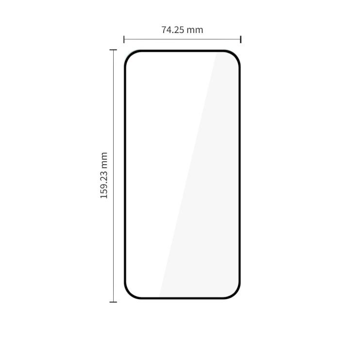 Bild 2, Tech-Protect Tech-Protect Motorola Moto G67/G77 2-PACK Skärmskydd GlassFit+