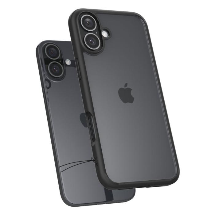 Bild 6, Spigen Spigen iPhone 16 Skal Ultra Hybrid Matt Svart