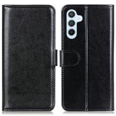  Samsung Galaxy A16 / A26 5G Fodral Crazy Horse L&auml;der Svart