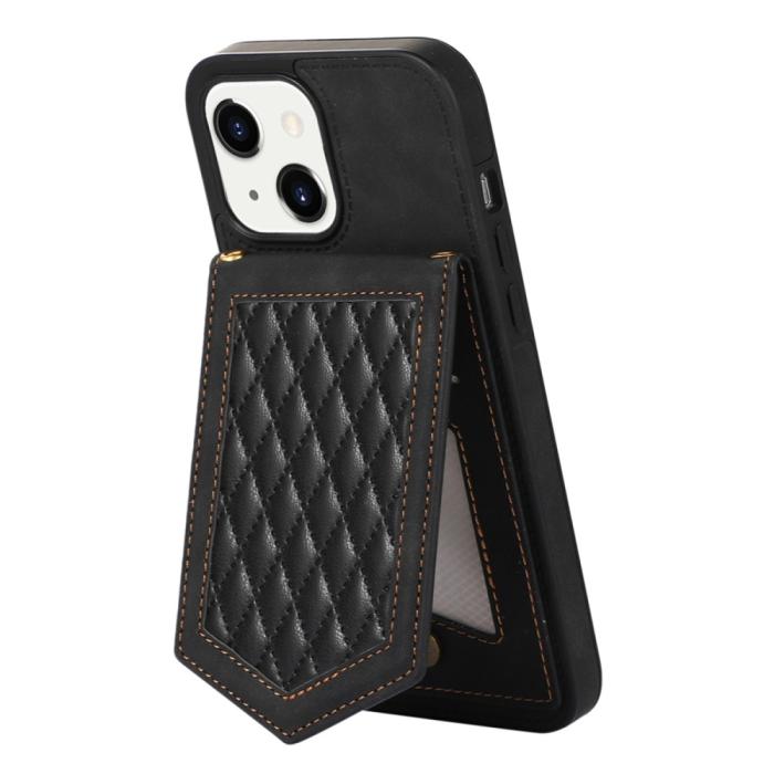 Bild 4,  iPhone 15 Skal RFID Kortfack Med Snodd Svart