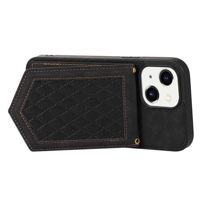 Bild 5,  iPhone 15 Skal RFID Kortfack Med Snodd Svart