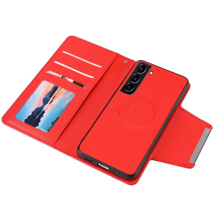Bild 3,  Samsung Galaxy S23 Plus 2in1 Magnet Fodral Röd