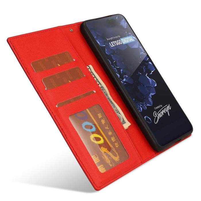 Bild 4,  Samsung Galaxy S23 Plus 2in1 Magnet Fodral Röd
