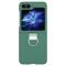  Galaxy Z Flip 6 / 7 FE Skal Skin Touch Ringhållare Mörk Grön