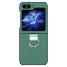  Galaxy Z Flip 6 / 7 FE Skal Skin Touch Ringh&aring;llare M&ouml;rk Gr&ouml;n