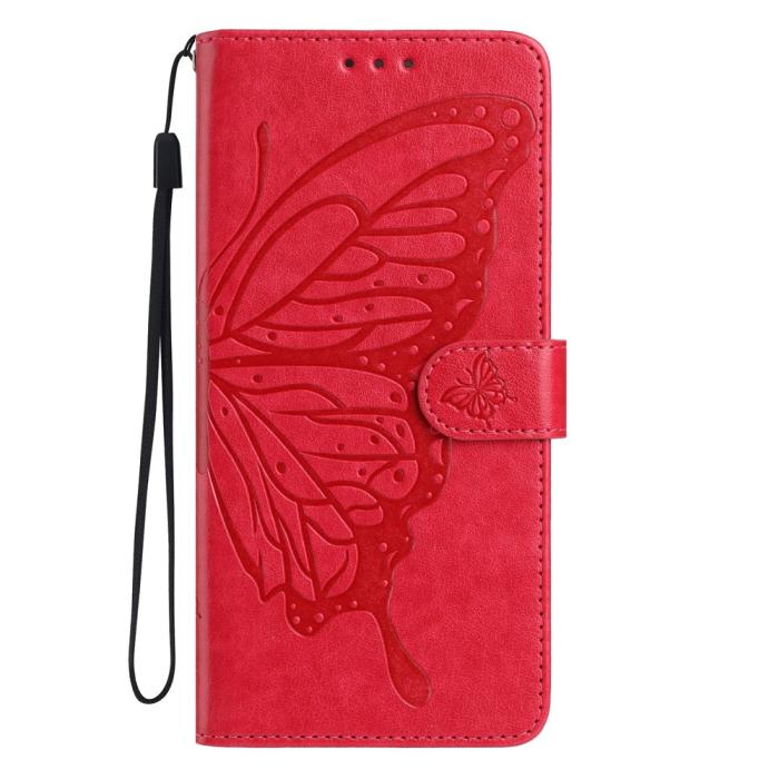 Bild 4,  Google Pixel 10a Fodral Med Fjäril Tryck Röd