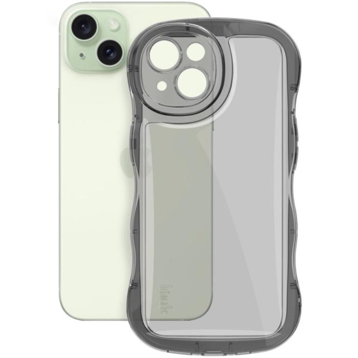 Bild 2, IMAK IMAK iPhone 15 Skal Wavy TPU Tonad Svart